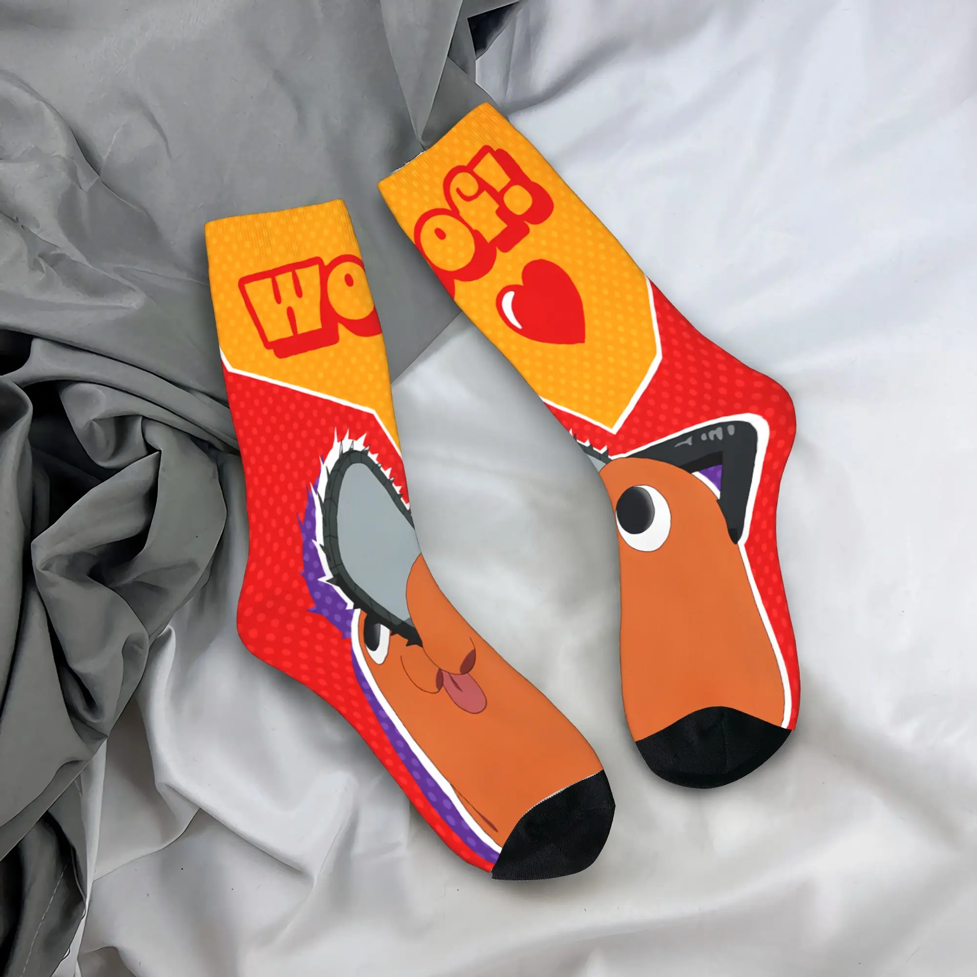 Chainsaw Man Socks  Custom Stockings Non Skid Women Men Socks High Quality Spring Modern Climbing Socks