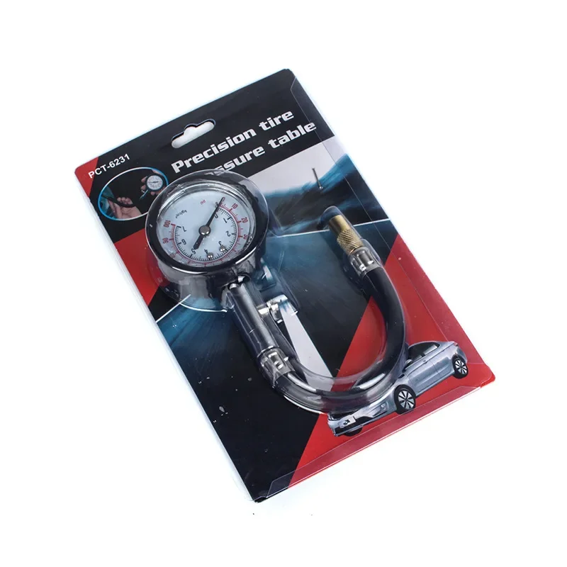 Long tube tire pressure gauge 0-100Psi high-precision tire pressure tester car motorcycle general