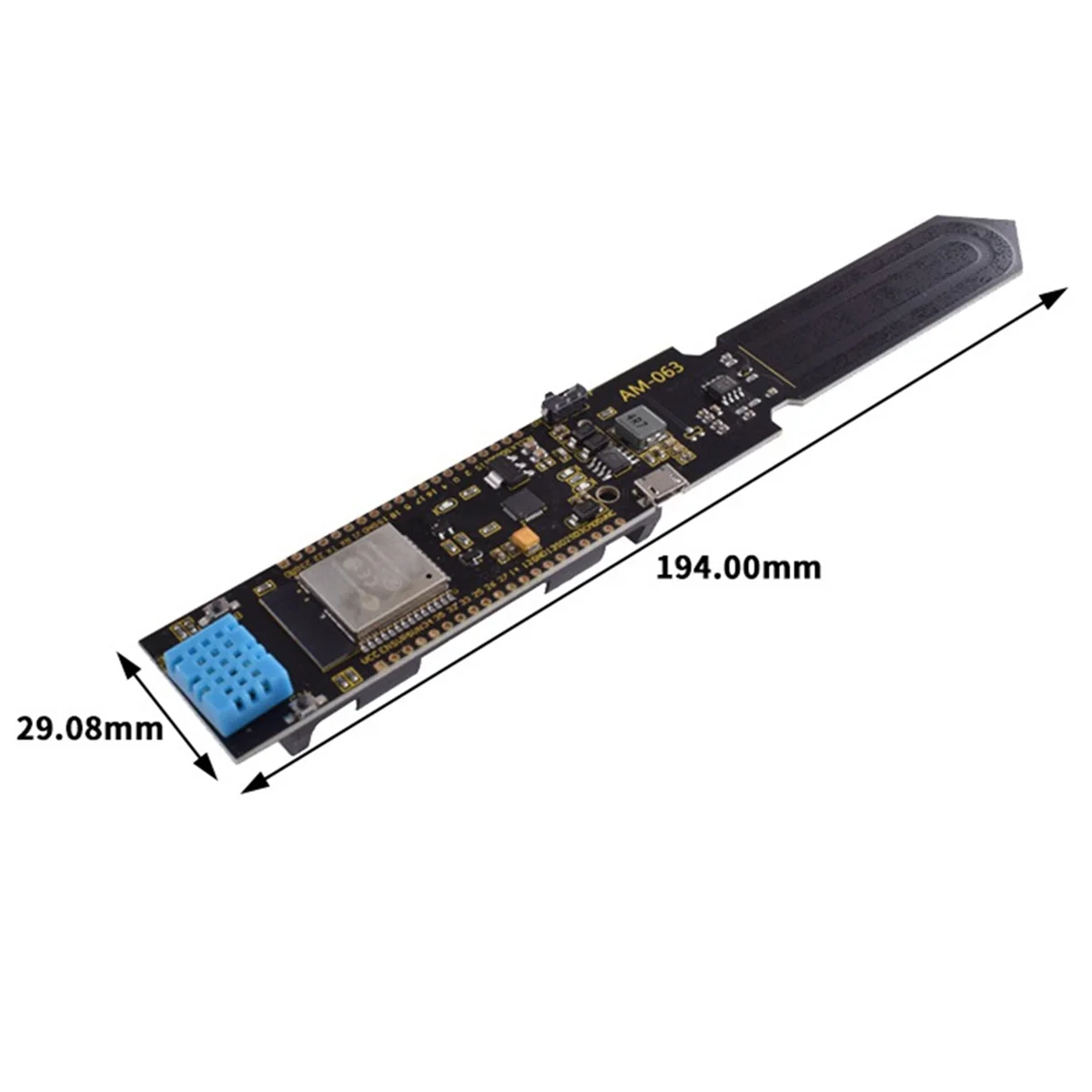 ESP32 WIFI Bluetooth อุณหภูมิความชื้นและดินโมดูลรีโมทคอนโทรล 18650 แบตเตอรี่ผู้ถือโมดูล