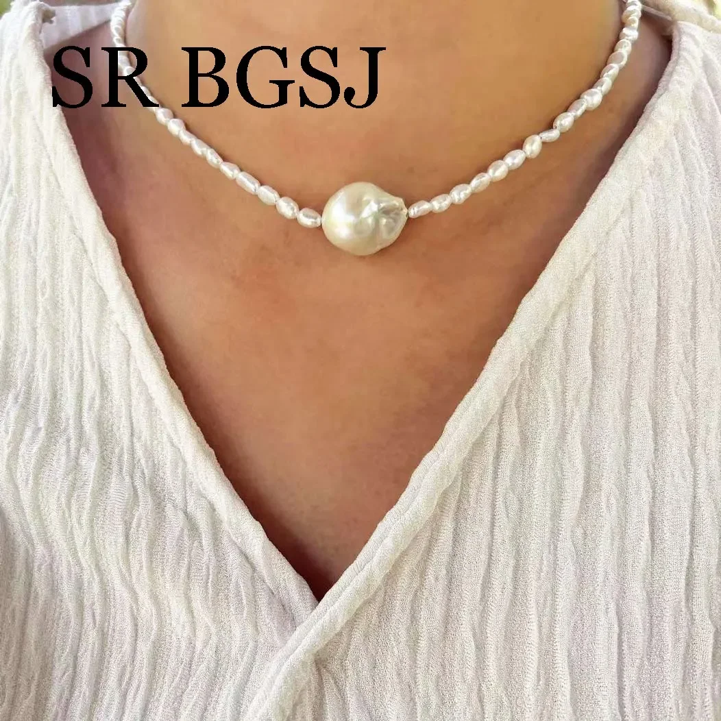 

5x7mm 16inch High Grade Genuine Natural Freshwater Pearl Tiny Beads Adjustable Choker Necklace