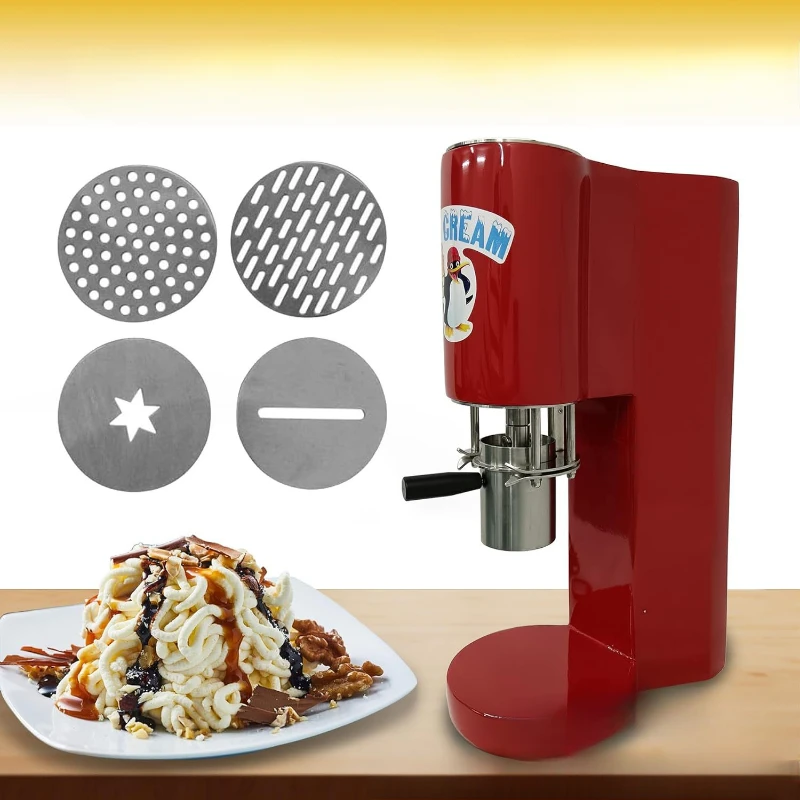 

220V/110V Factory Direct Sales Ice Cream Noodle Machine Snack Commercial Stall Ice Cream Shaping Tool