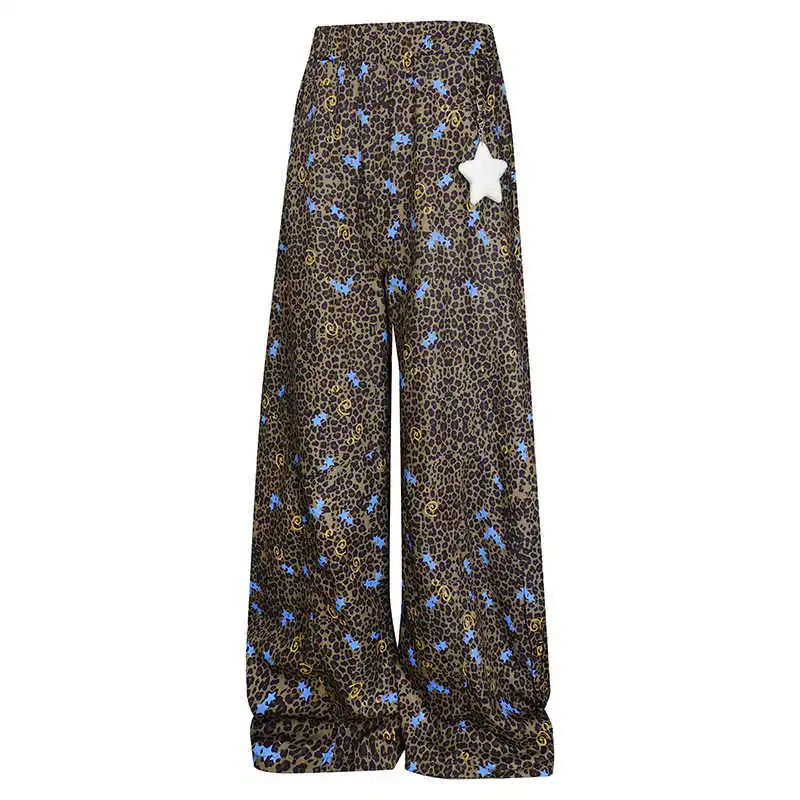 

Женские темно-синие расклешенные джинсы Y2k, винтажные мешковатые джинсовые брюки-бойфренды в японском стиле 2000-х годов, жаккардовые джинсы, брюки 2025