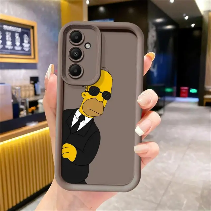 

Funny Disney Simpson Shockproof Case For Samsung Galaxy A54 A52 A14 A53 A12 A13 A50 A23 A51 A71 A34 A21s Silicone Phone Cover