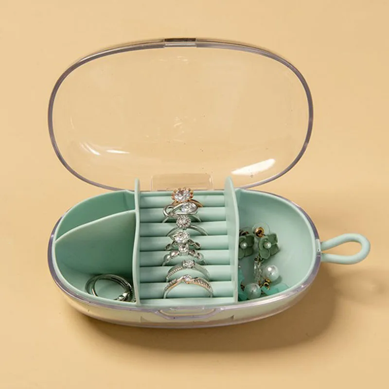 Portable Travel Mini Jewelry Box Organizer Box Display Jewelry Storage Case For Women Girls