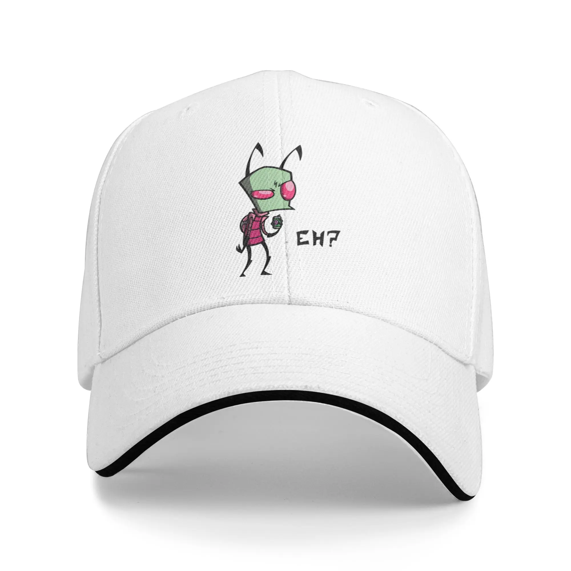 Invader Zim Eh Baseball Cap Hip Hop  Sandwich Hats Unisex Adjustable Sun Cap Travel Gift