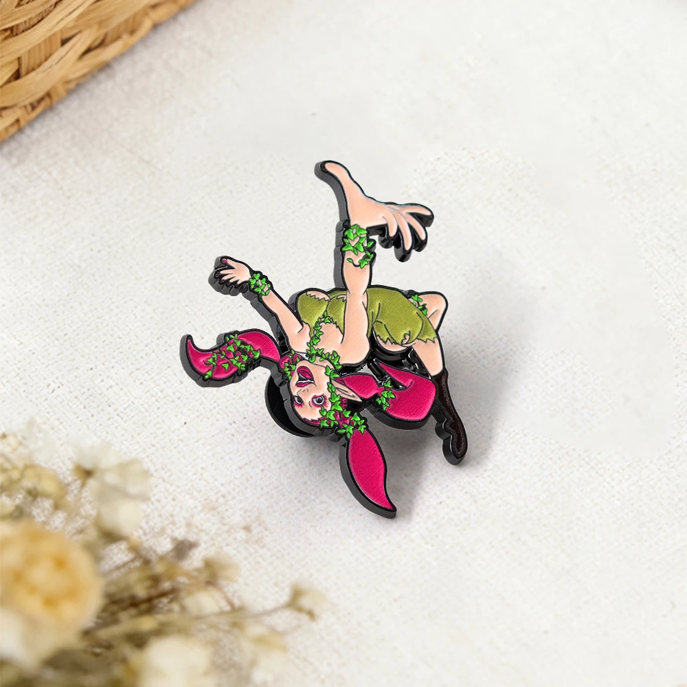 Großartige Feen-Emaille-Pin Ocarina-of-Time Klassischer Spielcharakter-Brosche Nostalgisches Videospieler-Sammlerstück Schmuckgeschenk für Fans – Detail 8