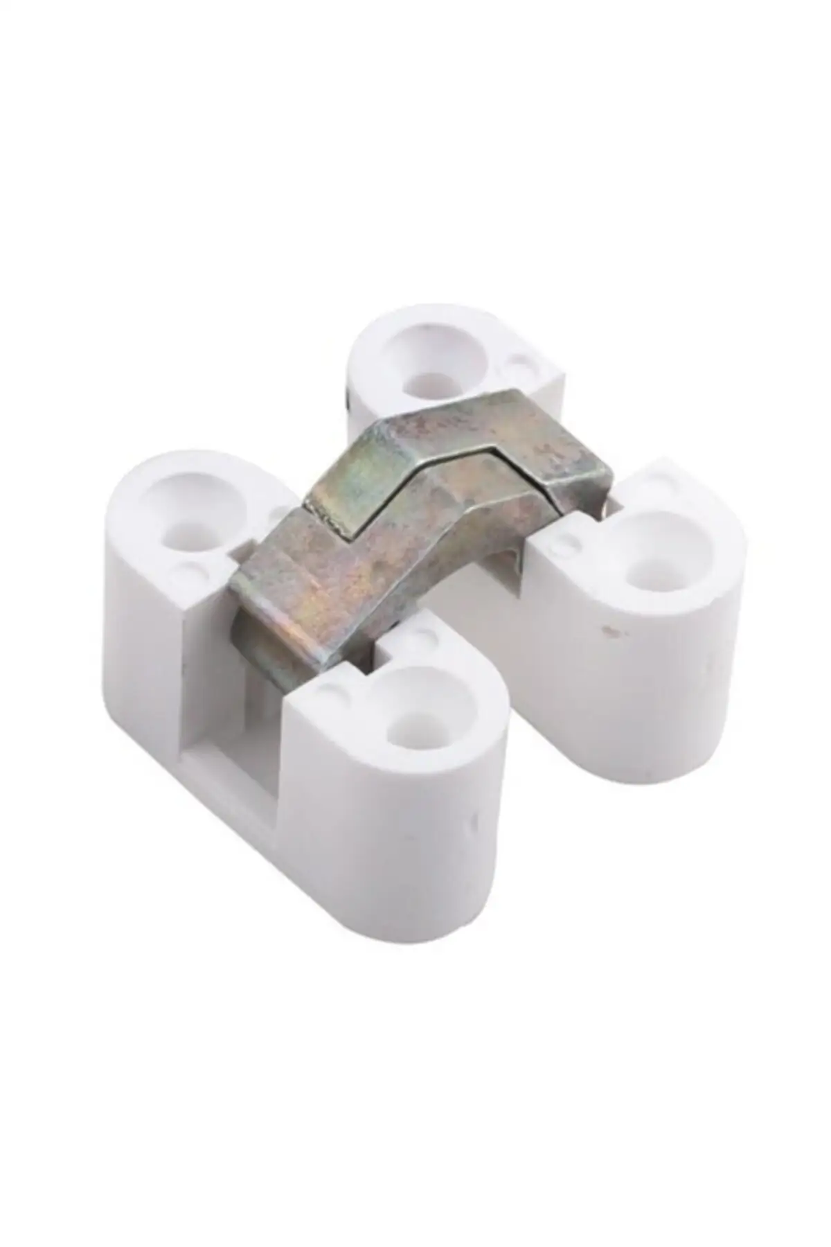 Plastic Table Hinge Oval Break Folding Table Hinge White and Brown Furniture Hardware Fastener Accessory