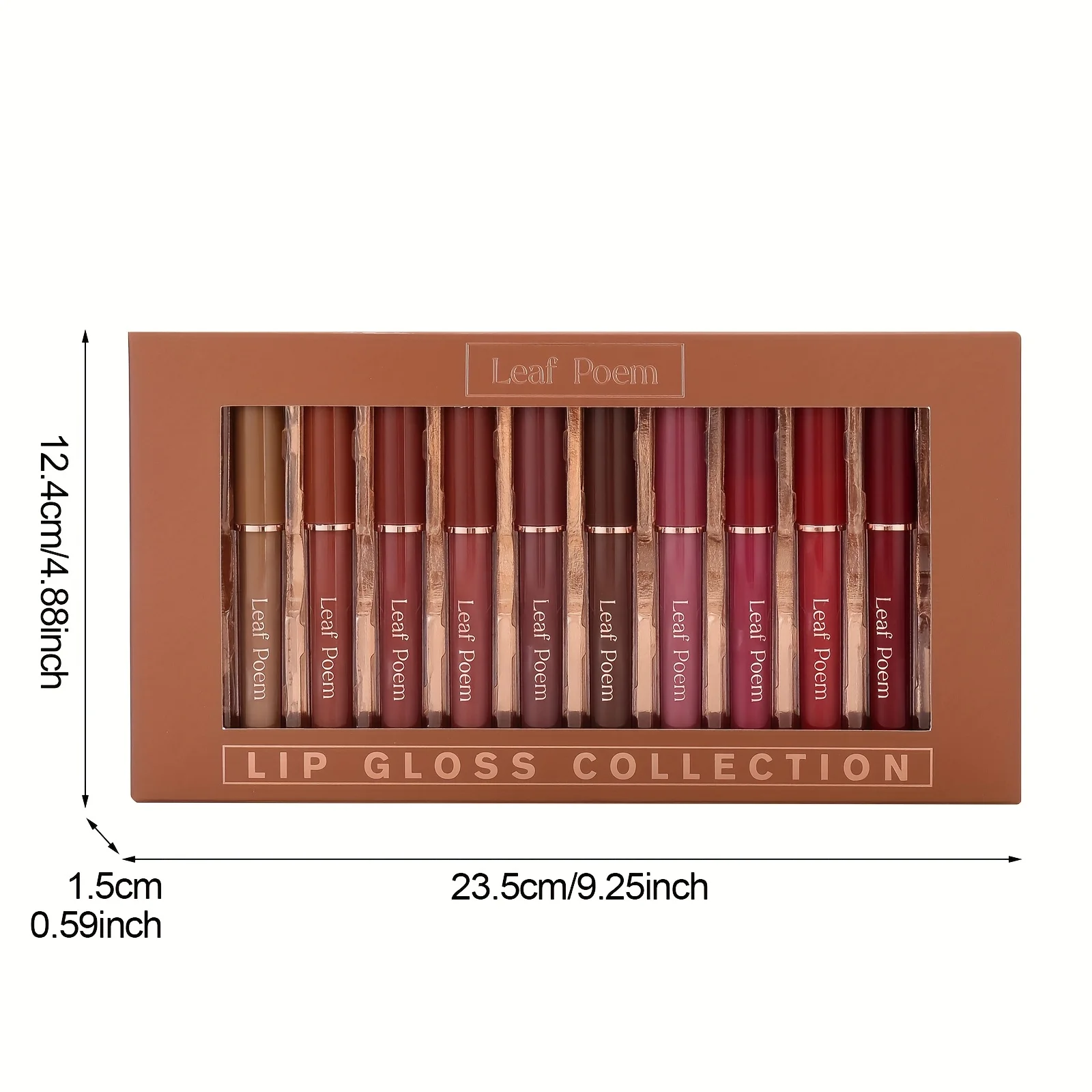 12-piece lip color set - highly pigmented, waterproof, moisturizing, perfect gift for the holidays