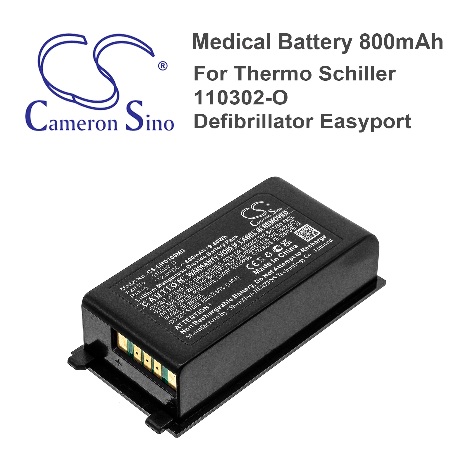 

Medical 800mAh Battery for Schiller 110302-O Defibrillator Easyport
