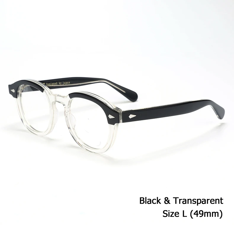 NONE Brillen Rahmen Männer Johnny Depp Lemtosh Optische Gläser Frauen Computer Brille Klare Linse Acetat Rahmen Luxus Marke Vintage 3