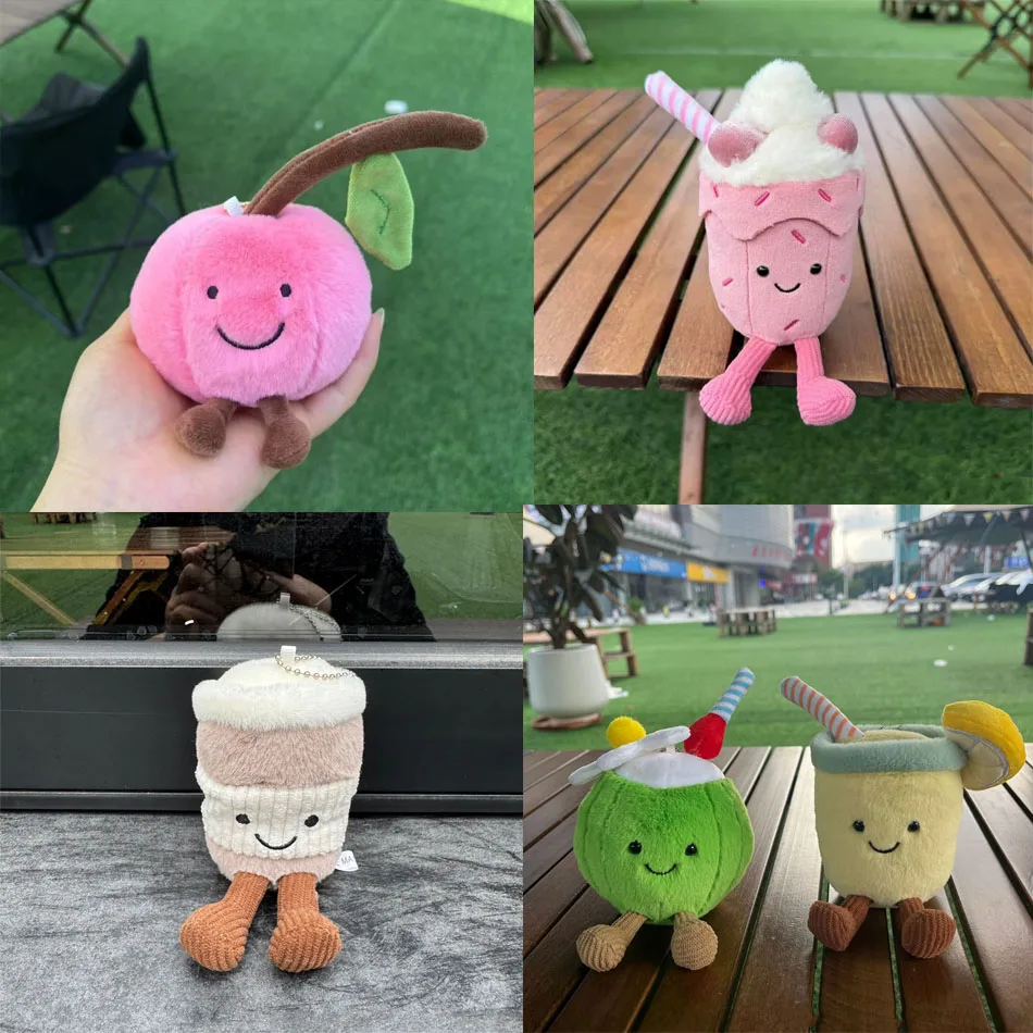 

Новые красивые подвесные сумки, милые плюшевые игрушки, креативные брелоки, парные плюшевые куклы, красивые аксессуары для ключей, подарки S