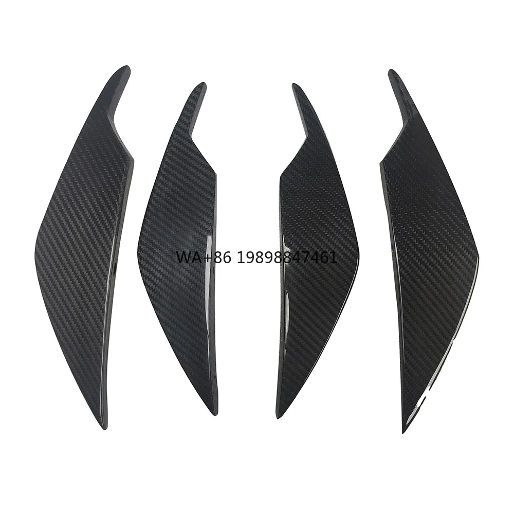 

For BMW M3 M4 G80 G82 Pure Dry Carbon Fiber Front Side Canards Splitters Bumper Side Wing New AC Style Wing for Pure Dry Carbon