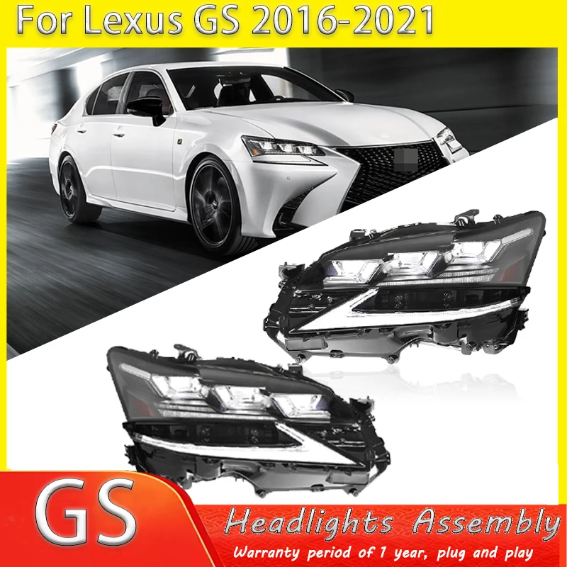 

Автомобильные аксессуары для Lexus GS300 GS350 GS450h GS460 2016-2021, передняя лампа, модифицированная DRL фара, светодиодный объектив проектора, инструменты для мобильных устройств