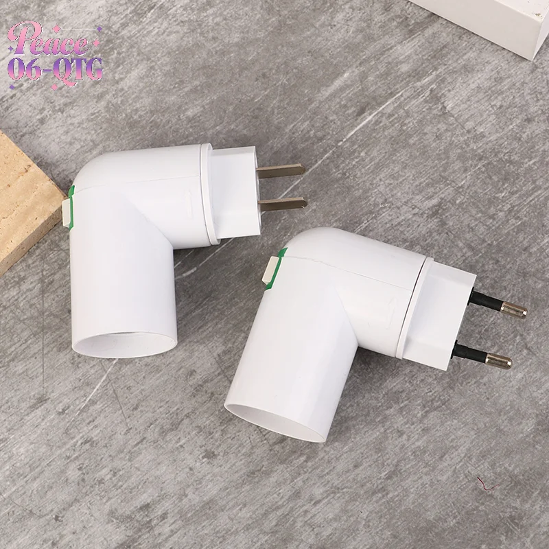 Hot Sale 1Pc E27 Socket Lamp Bulb Adapter 360 Degrees Adjustable Light Bases Lamp Holder Converter Light Bulb Adapter EU US Plug
