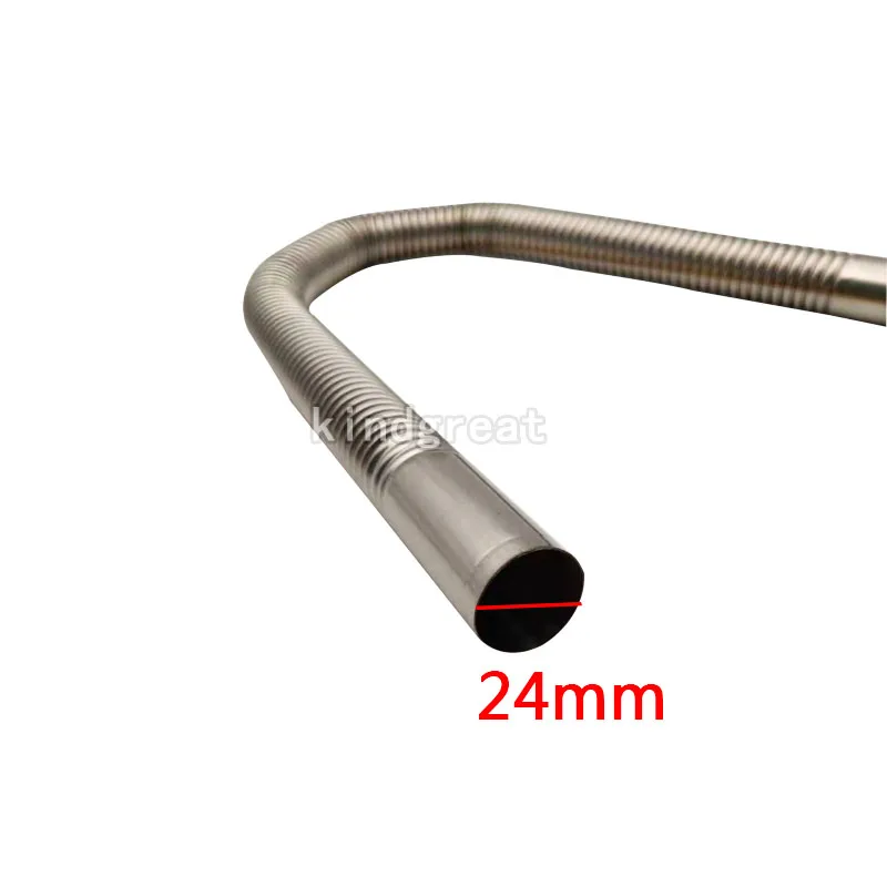 

60cm 24mm Stainless Steel Air Parking Diesel Heater Exhaust Pipe For Webasto Eberspacher Chinese Heaters