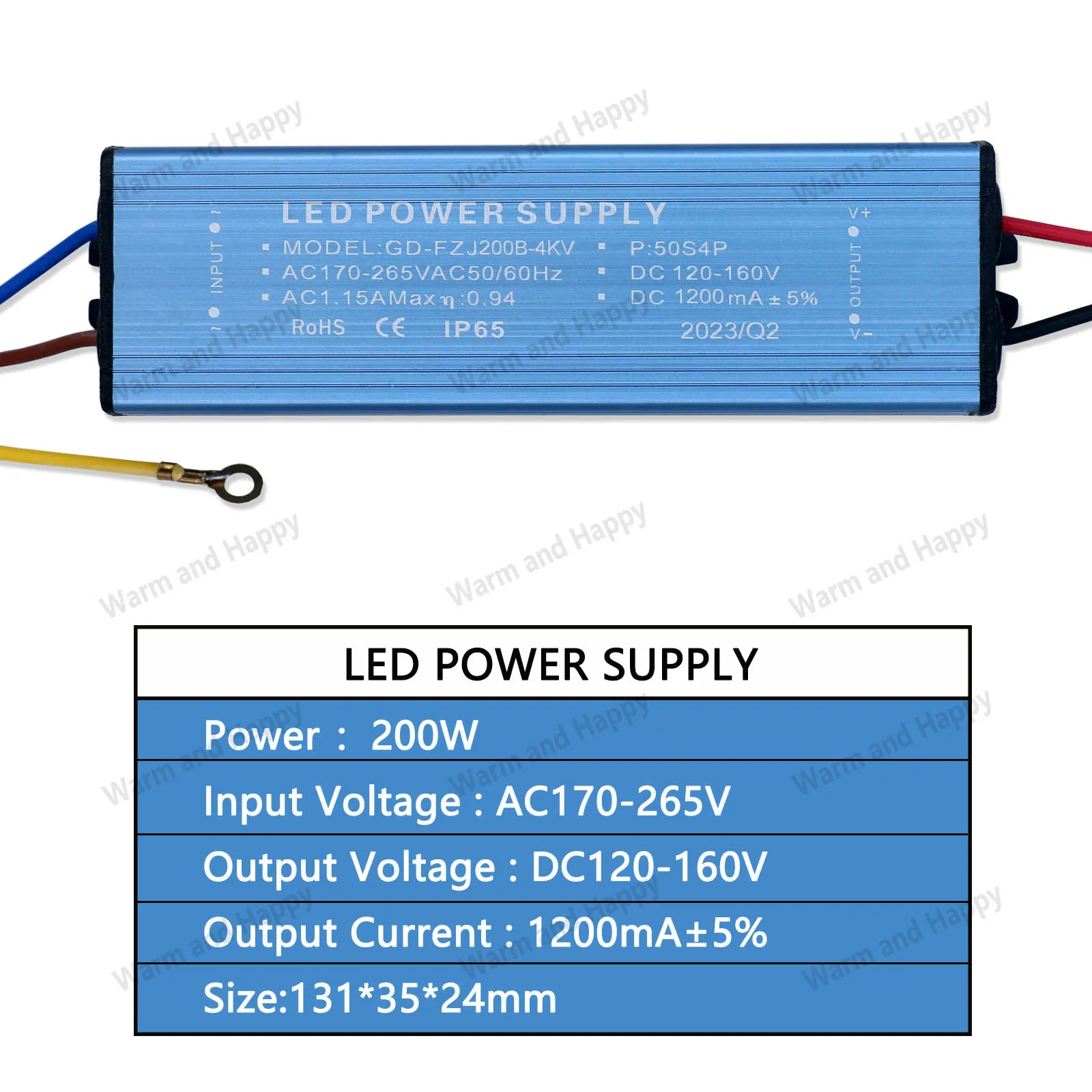 30W 50W 100W 150W 200W 300mA 600mA 1200mA LED Driver For LED Power Supply Constant Current Voltage Control Lighting Transformers