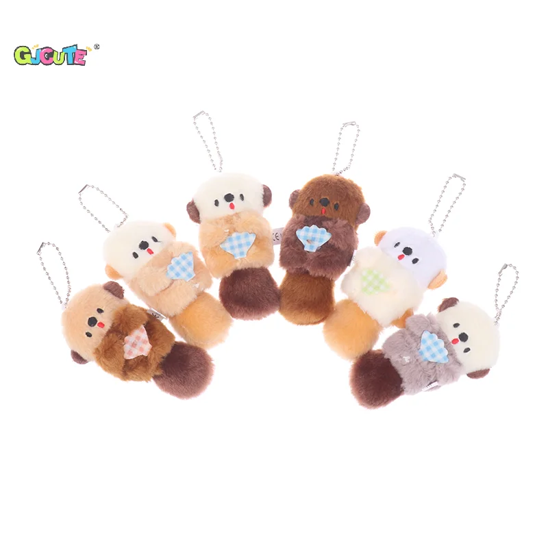 Cápsula de Qualia de 10cm, juguetes de bolsillo rellenos, nutria marina hinchada, muñecos de peluche Kawaii, cadena de bolas, figura Gashapon