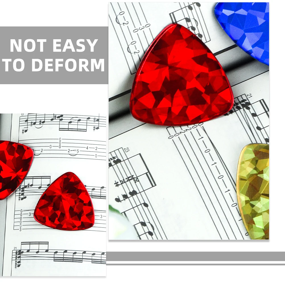 

2Pcs Thick Guitar Picks 0.96Mm Laser Colorful Diy Personalized Picks For Electric Acoustic Guitars Bass Accessories