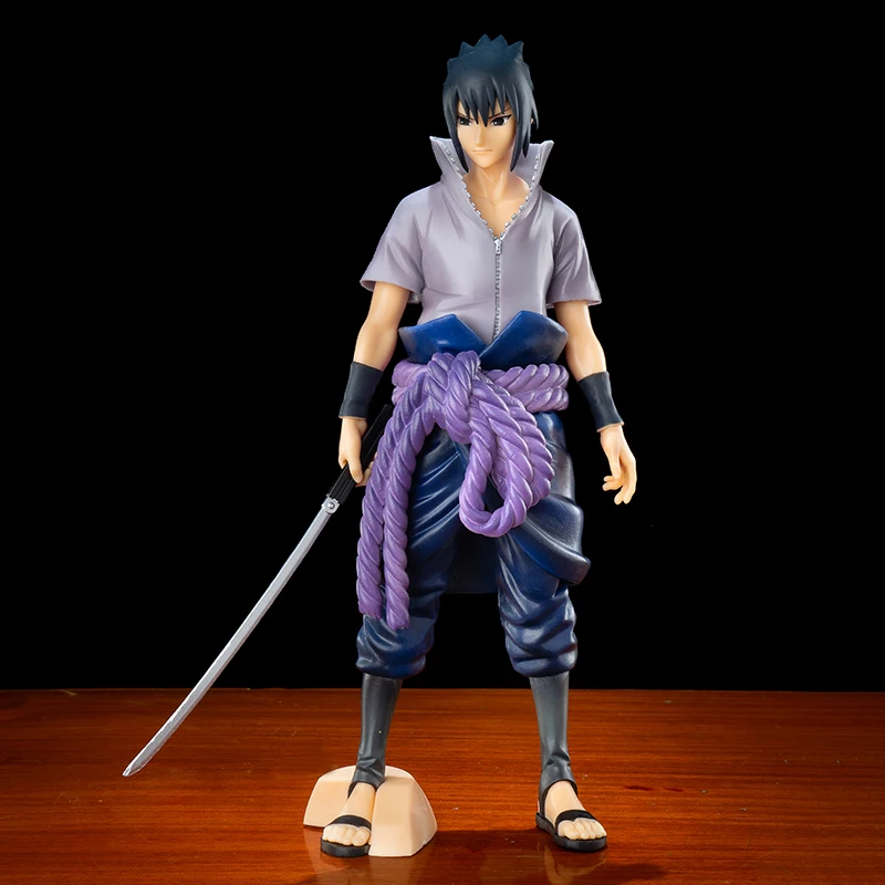 Bandai Наруто ниндзя из аниме «мировая война», Uchiha Sasuke из ПВХ Коллекция моделей кукол, скульптура, игрушки, подарки
