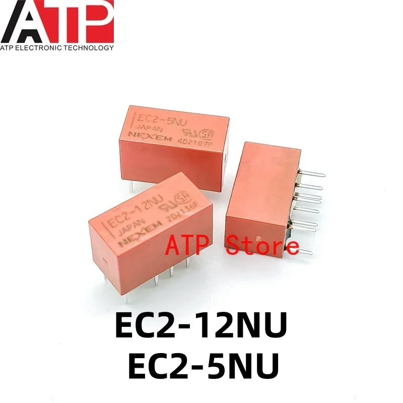 10PCS EC2-12NU EC2-5NU Convert 8-pin 2A to replace G6S-2 TX2 New original signal relay