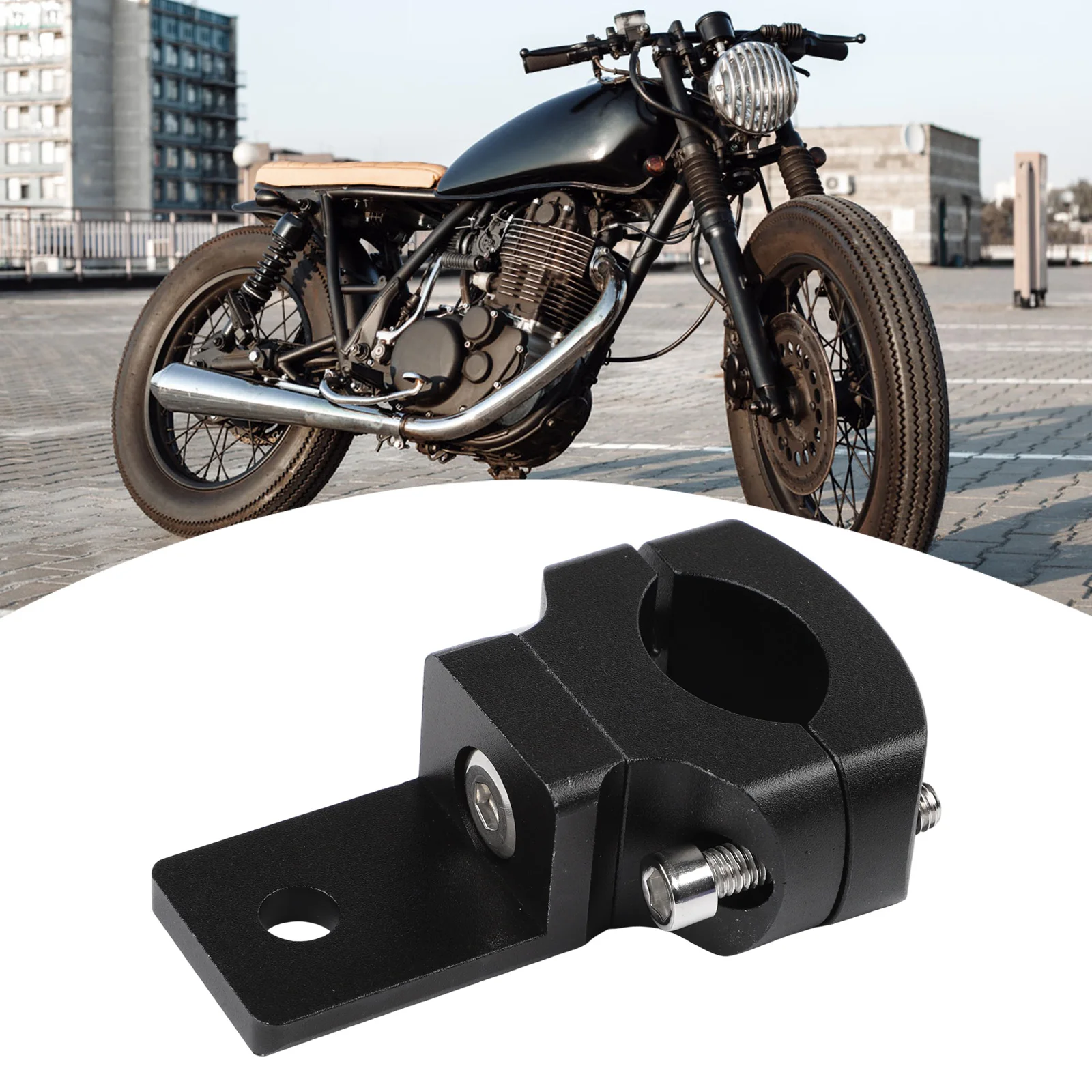 Aluminum Alloy Clamp LED Auxiliary Light Bracket Low-light Conditions User-friendly Design 360 Degree Rotation