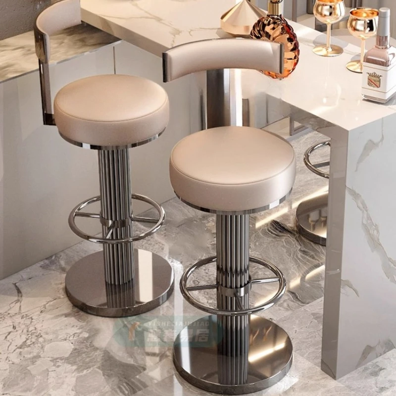 

Reception Counter Bar Stools Retro Unique High Salon Gaming Designer Luxury Bar Stools American Sturdy Sillas De Bar Furniture