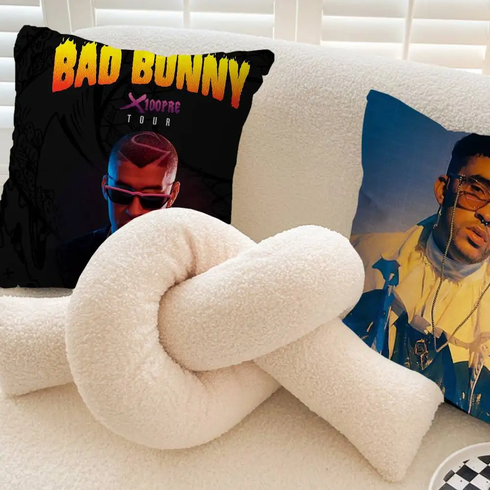 B-Bads B-Bunnys Art Pillow Cushion Cover Pillowcase Living Room Sofa Home Decor Customized