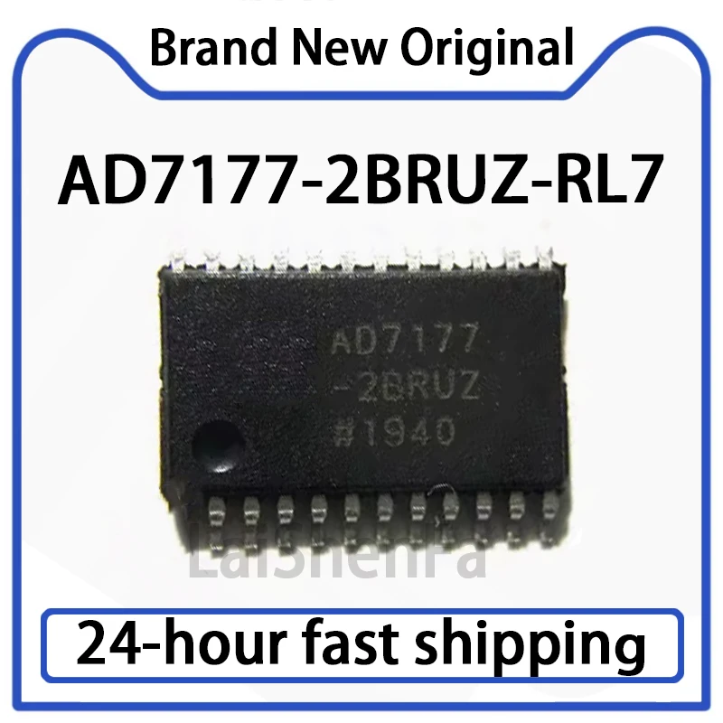 1PCS AD7177-2BRUZ-RL7 SMT TSSOP-24 Analog-to-digital Converter Original Stock