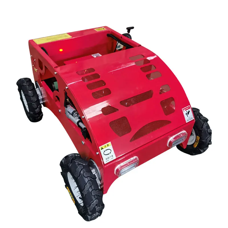 Tracked Wireless Remote Control Lawn Mower, 196cc, Orchard Lawn, Reclamation Machine, Red, Outdoor