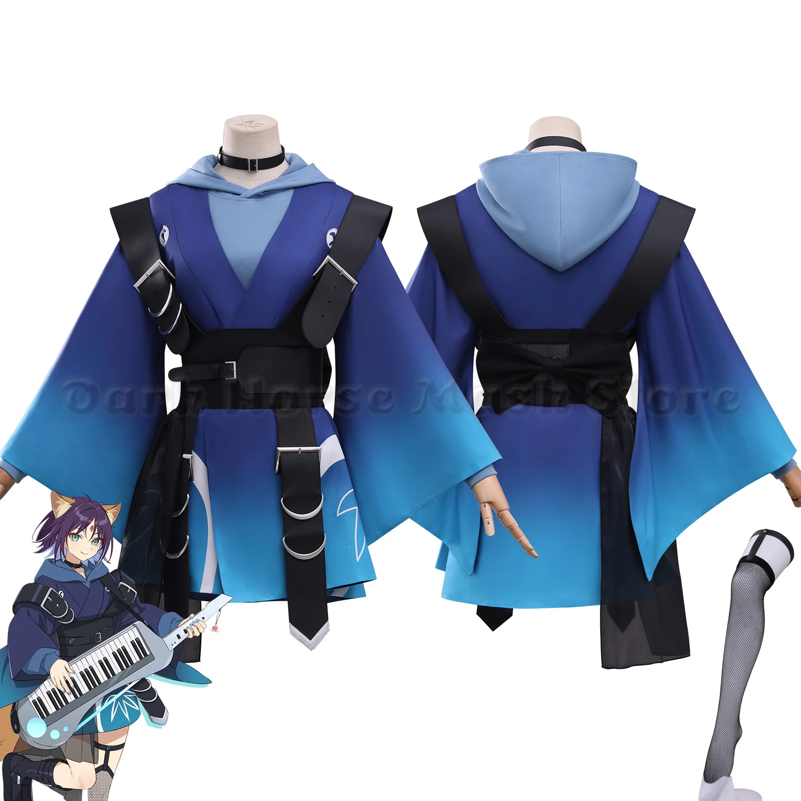 Anime Cosmic Yuri Princess Kaguya ! Iroha Sakayori Stage Costume Idol Uniforms 2026 Movie Halloween Ear Tail Fullset Women