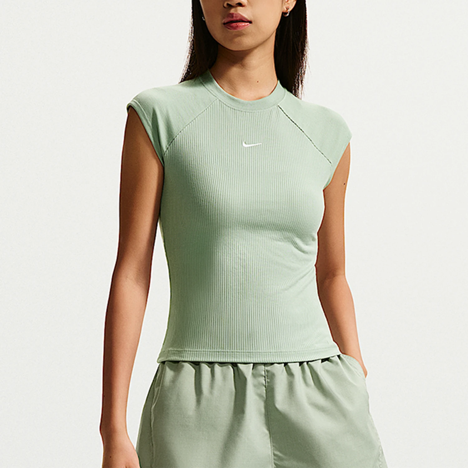 nike-genuine-chill-women's-tight-knit-embroidered-sports-short-sleeved-t-shirt-if0243-006