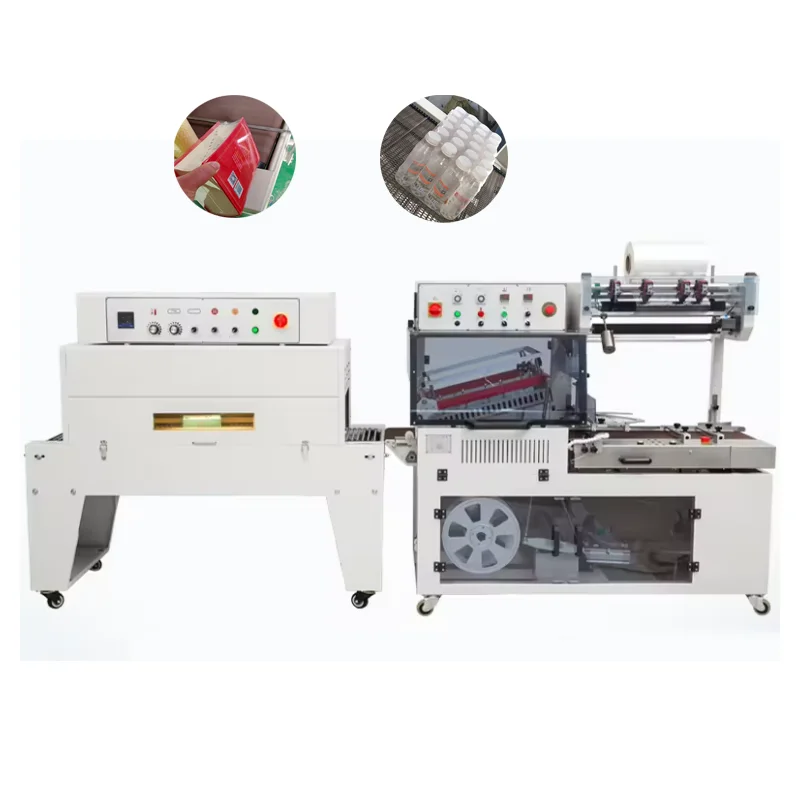 Automatic L Sealer Shrink Wrapping Machine - Moon Cake Gift Box Plate Egg Book Bottles Packing With Tunnel