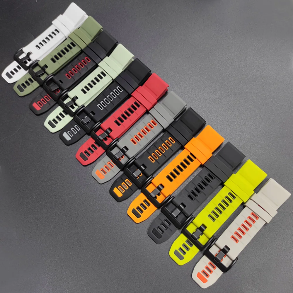 Sport Strap Silicone Watch Band 22mm 26mm For Garmin Fenix 8 Pro E 7 7X 6 6X 5 5X Plus Quick Release Bracelets Women Men Correa