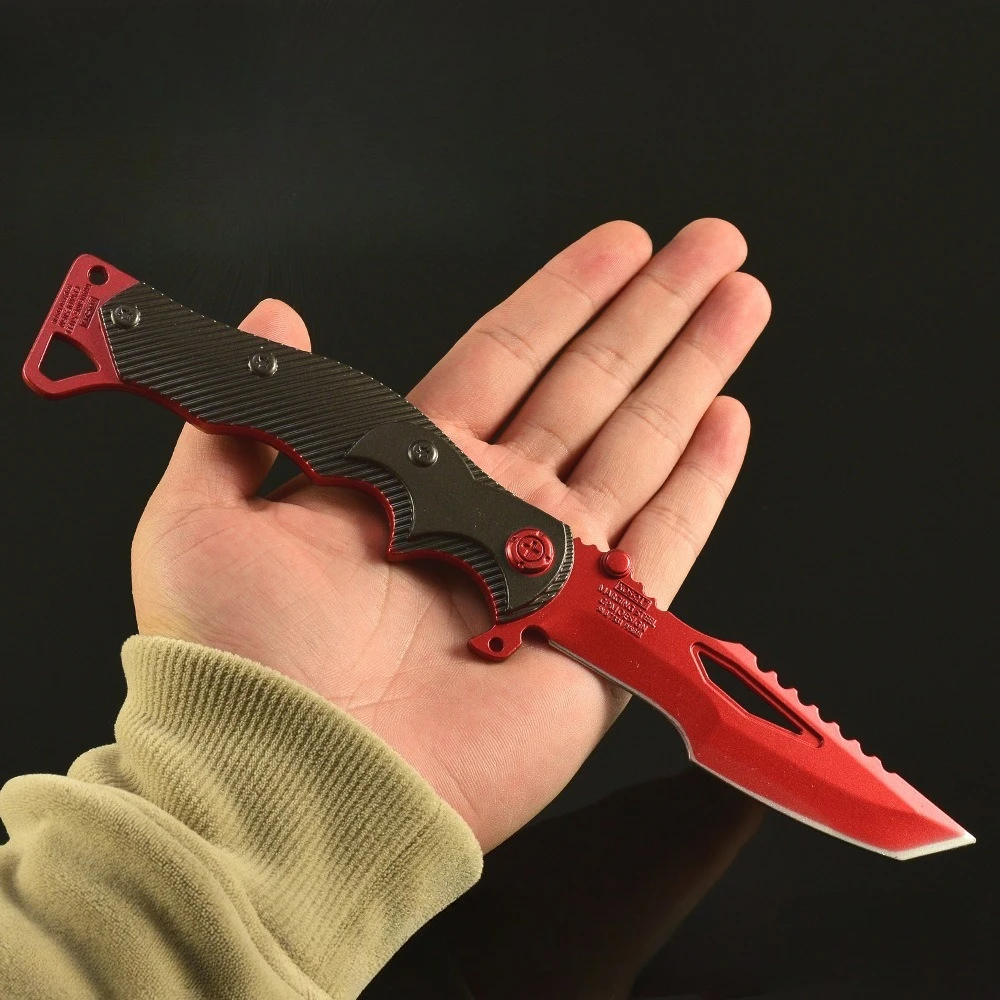 24cm/9.45인치 아레나 브레이크아웃 나이프 게임 주변기기 나이프 무기 모델 데스크탑 장식품 컬렉션 소녀 소년 생일 선물