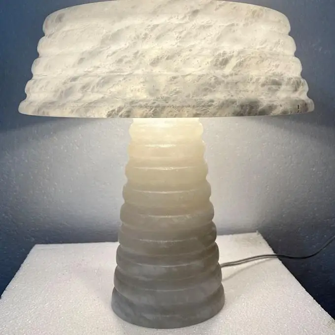 Nordic modern style Spanish alabaster table lamp post-modern minimalist decoration hotel villa showroom bedside desk lighting