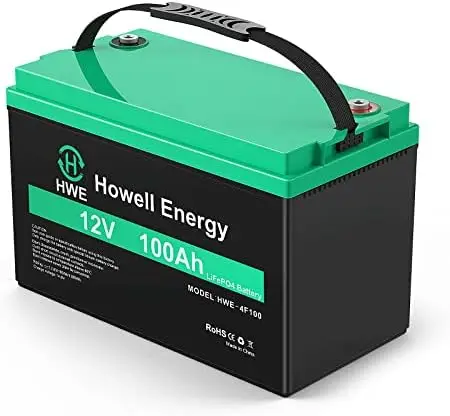 12V 100Ah LiFePO4 Battery, 1280Wh Lithium Iron Phosphate Battery, 15000+ Deep Cycles, Built-in 100A BMS, Perfect for Trolling Mo