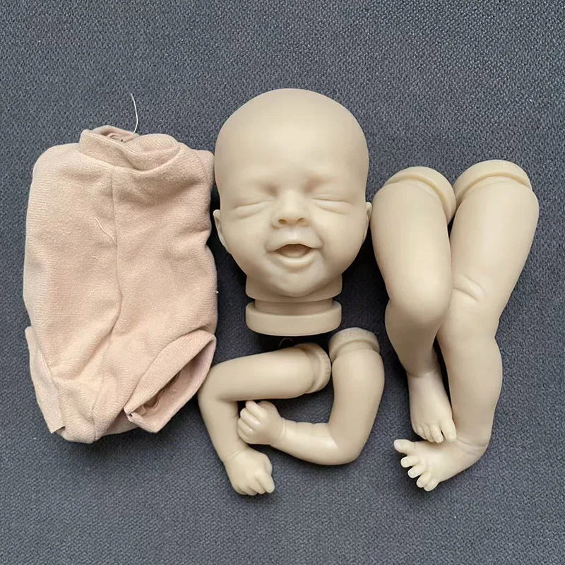 10인치 살리아 슬리핑 리본 인형 키트, 시그니처 마감되지 않은 무도색 실물 같은 미니 블랭크 DIY 인형 부품 (천 바디 포함)