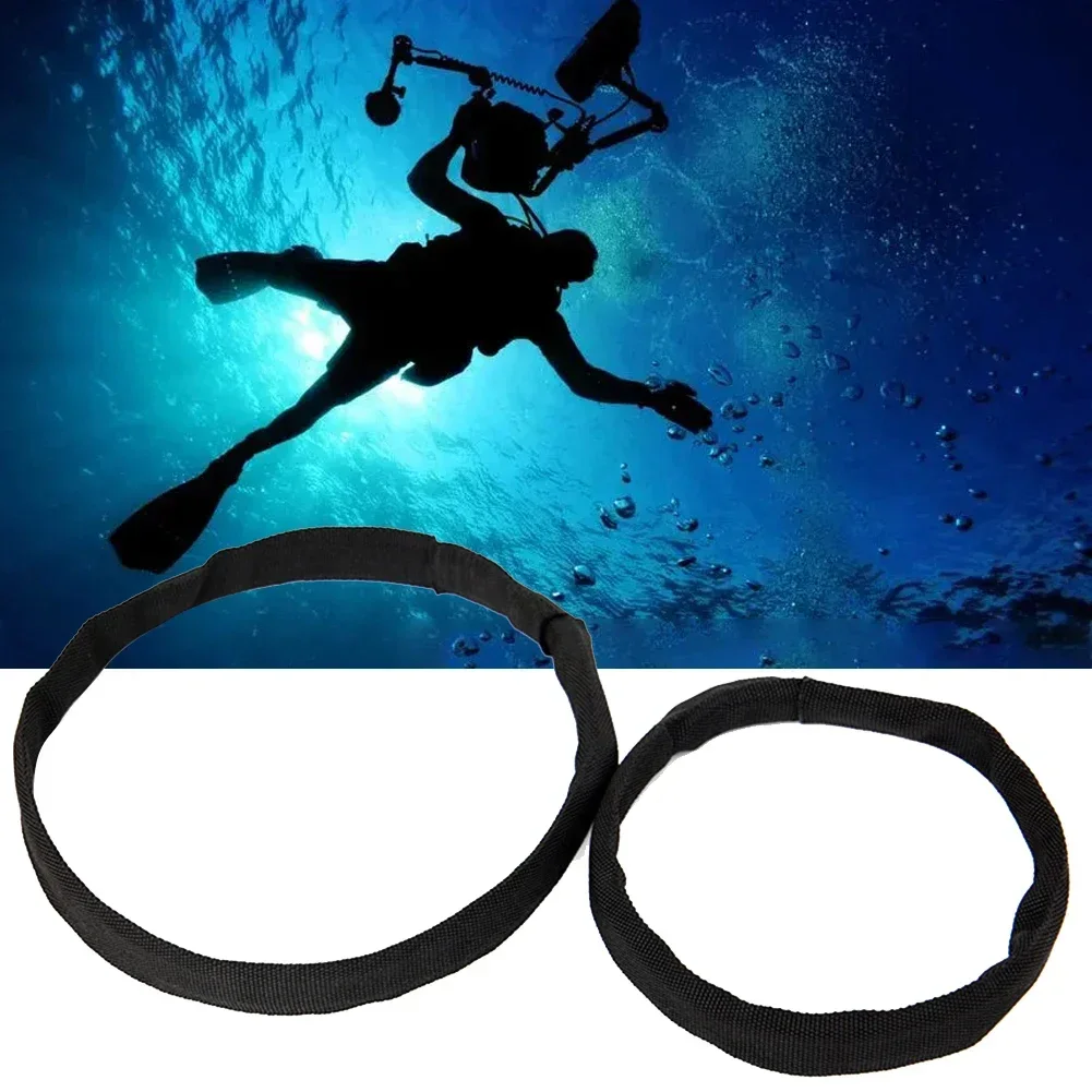 Stainless Steel Scuba Diving Tank Cylinder Stage Bottle Rigging Sidemount Strap For 6L/12L Tank Elastic Decompression Bottle Gas