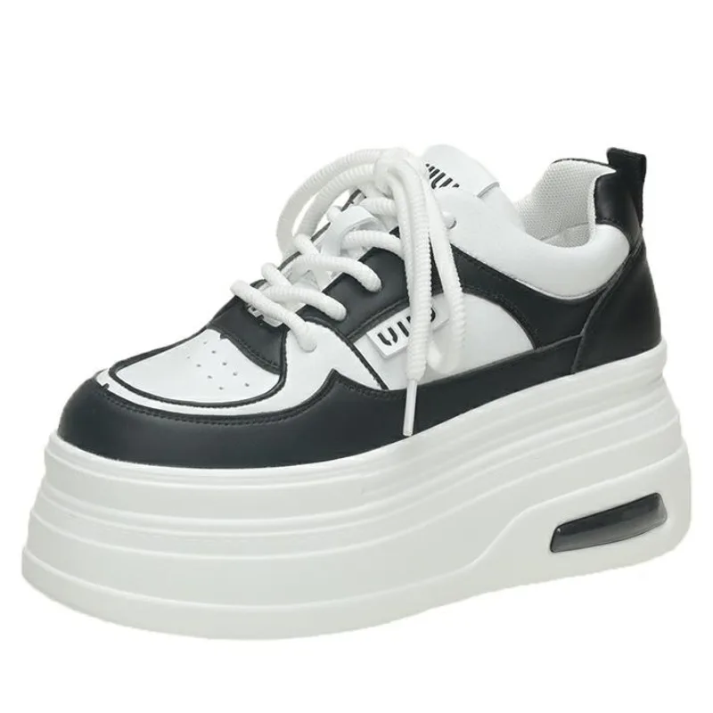 

Кроссовки женские для скейтборда, массивные, на платформе 8 см, белые, весна-осень