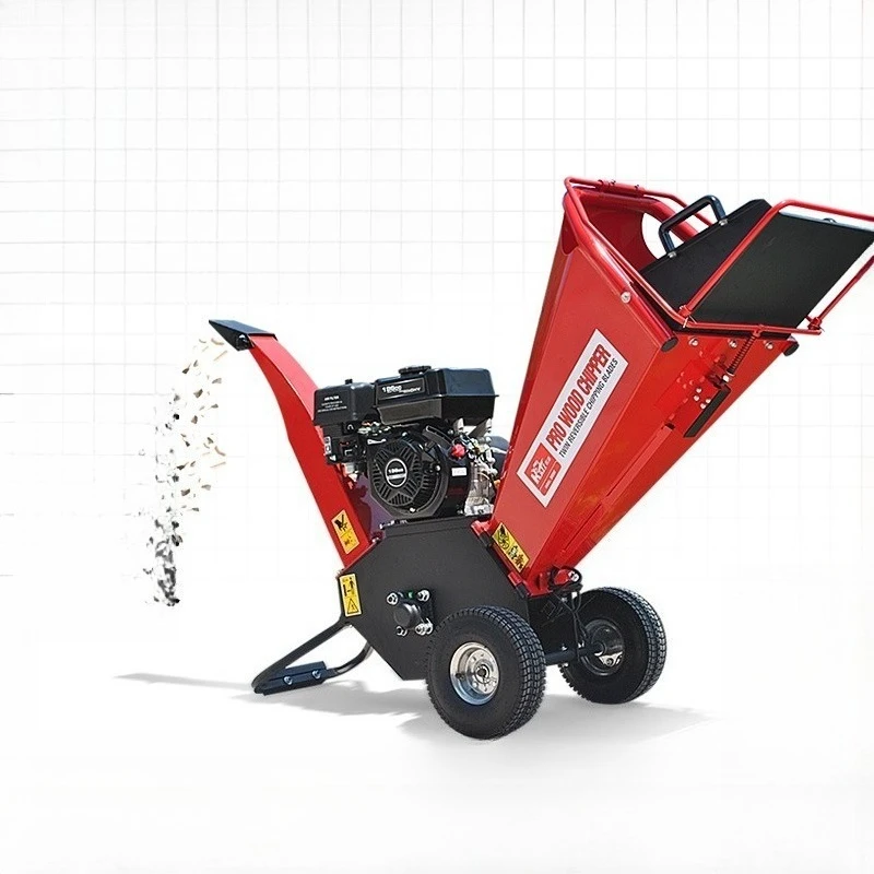 2025 New Design Wood Chipper Shredder  Engine Mulcher Drum Garden Branch  Machine