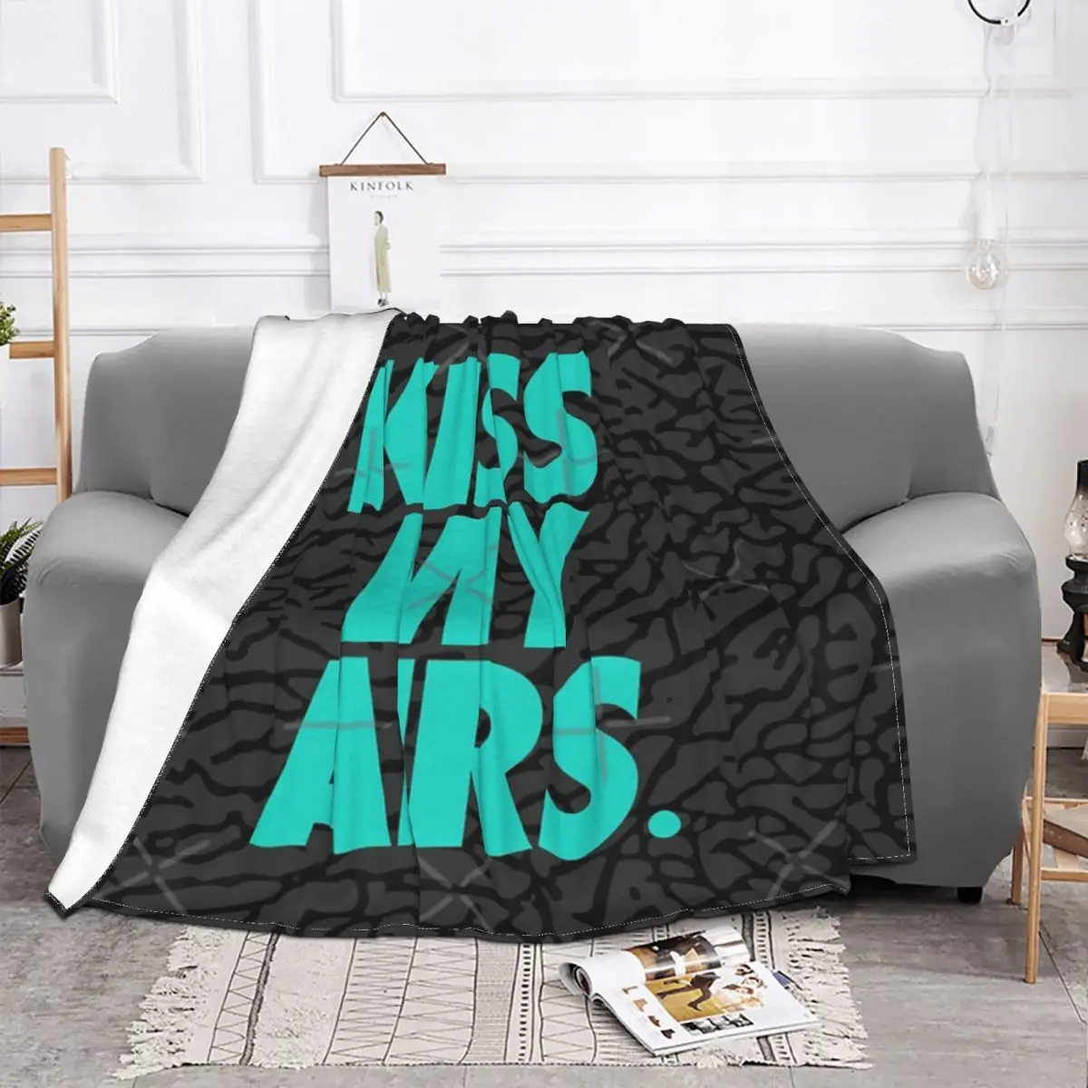 Kiss My Airs X Atmos Quilt Blankets Couple Blankets Home And Decoration Throw Blanket