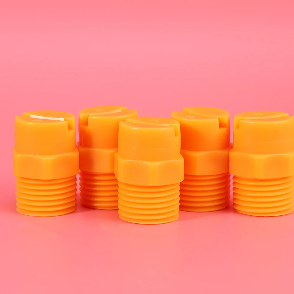 

5PCS Sprayer Nozzle PP Hose Adaptor Washing Machine Connect Water Pipe Yellow Connector Uniform Distribution Overlapping Spray