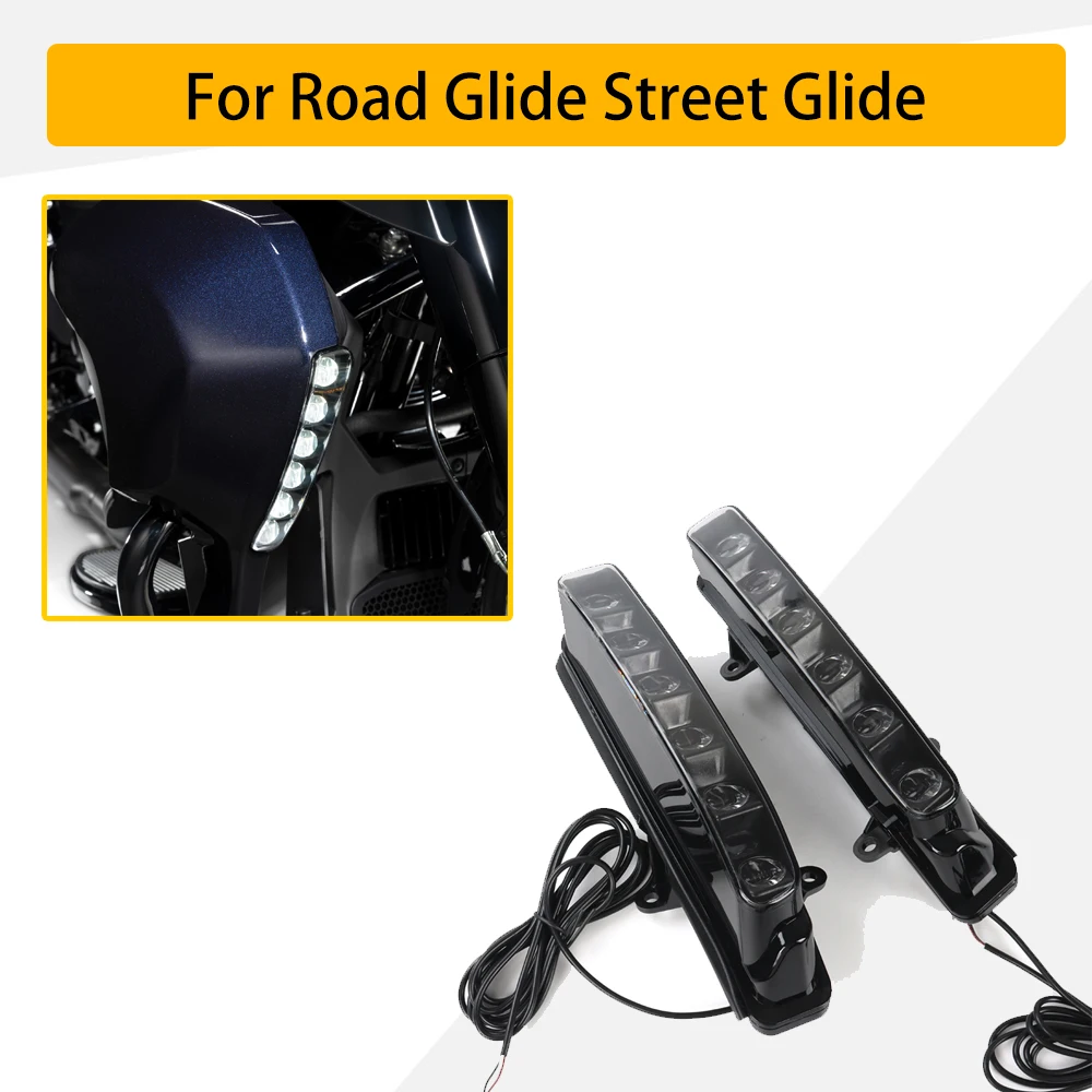 

LED Fog Lights Front Kit with Turn Signals for Harley Davidson Electra Glide Road Glide 2023-2026 Motorcycle Accessories