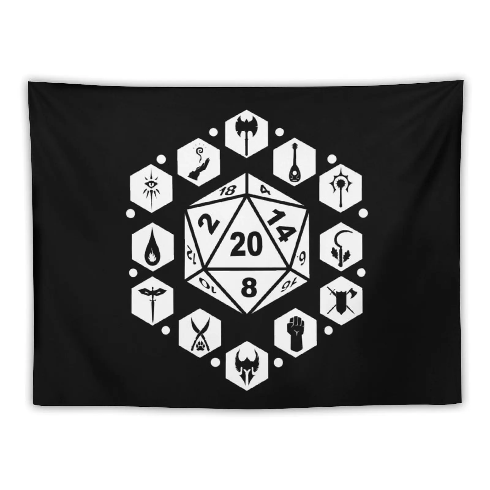 

RPG Classes - White Tapestry Decorations For Room Carpet Wall Tapestry