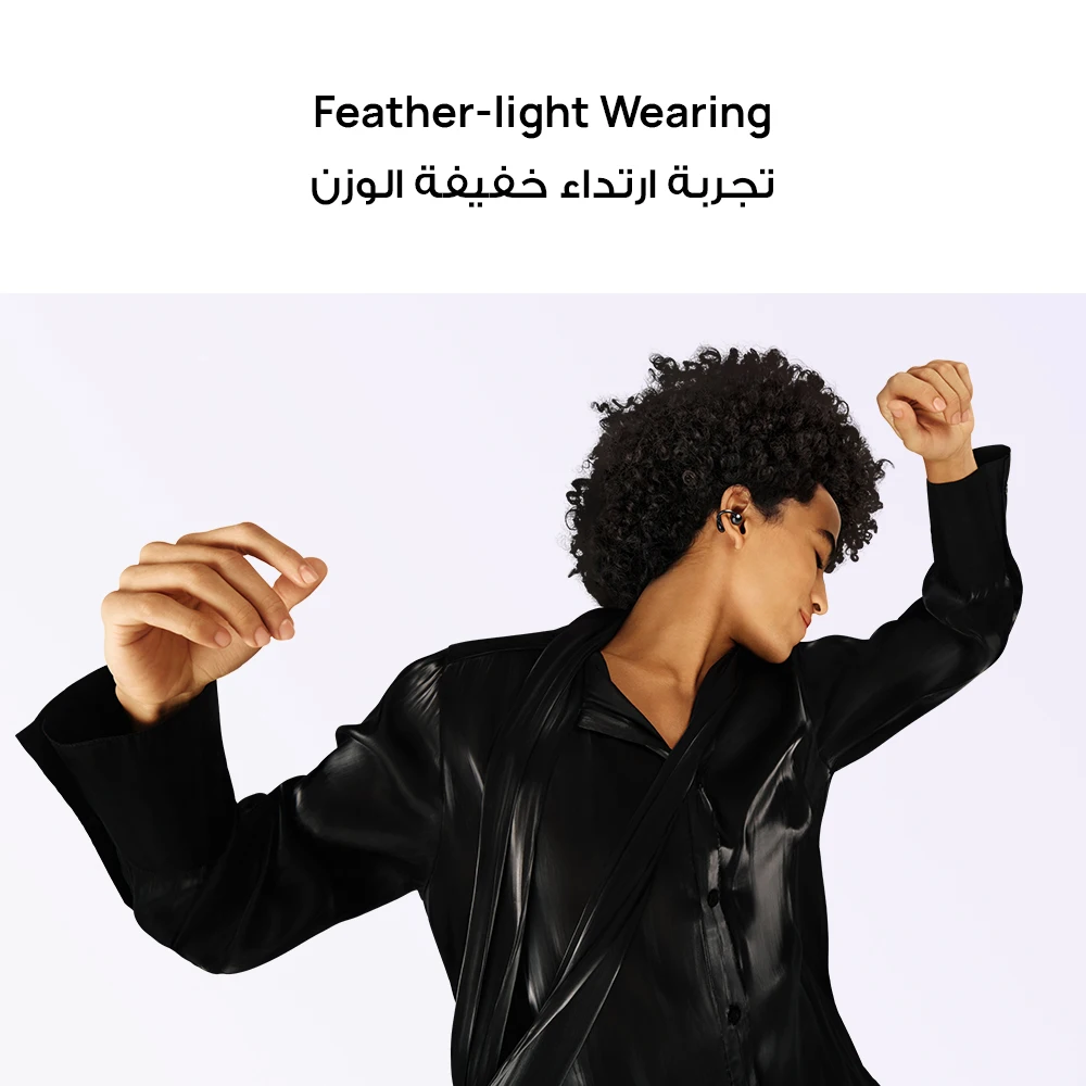 HUAWEI FreeClip Wireless Earphones, Bluetooth Earbuds, iOS And Android, Saudi Version with Local Warranty, Delivery from Riyadh