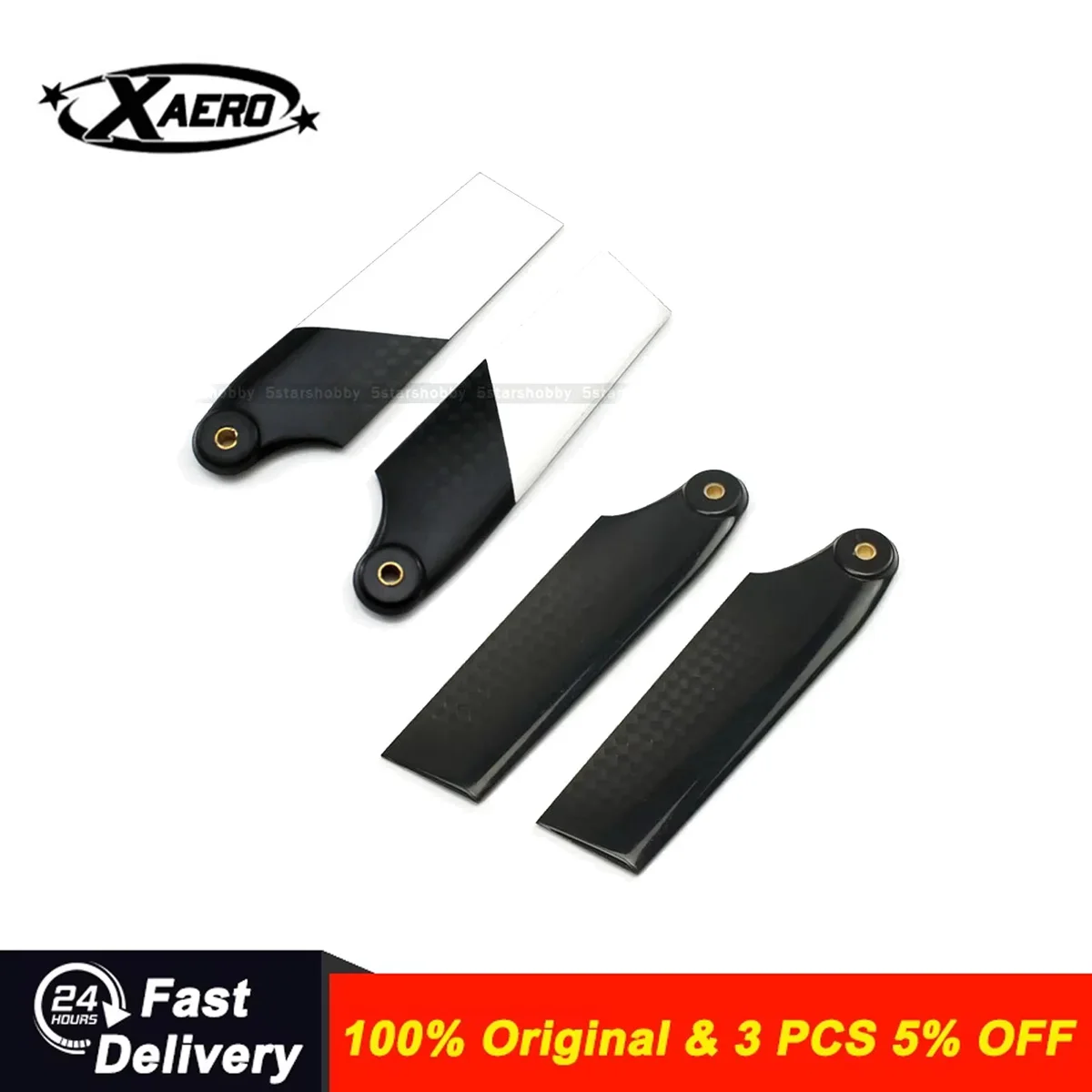 Tarot FY500 Carbon Fiber Tail Rotor Blade 76mm For Align T-REX 500E 500X 500L Dominator Helicopter Spare Parts DFC Head Assembly
