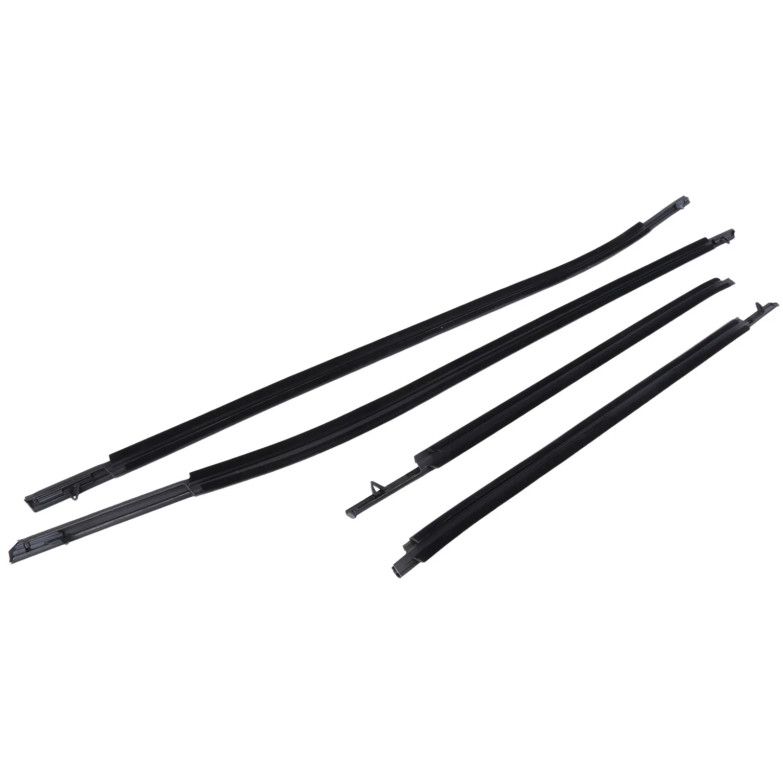 

4Pcs Door Window Molding Trim Car Outside Door Window Seal Belt Weatherstrip for Toyota Camry 2018-2019 75730-06190 75740-06190