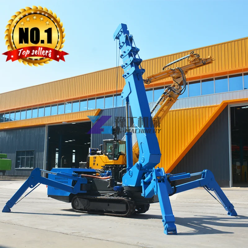 Folding Spider Crane Mini Mobile 8 Tons Spider Crawler Hoist Cranes for Construction