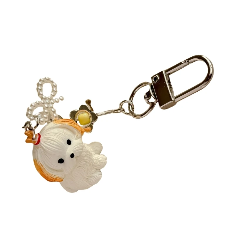 

Adorable Dog Mobile Strap Multifuntional Dog Hanging Ornament Perfect for Phones Bags and Keychains Resin Alloy Dropship