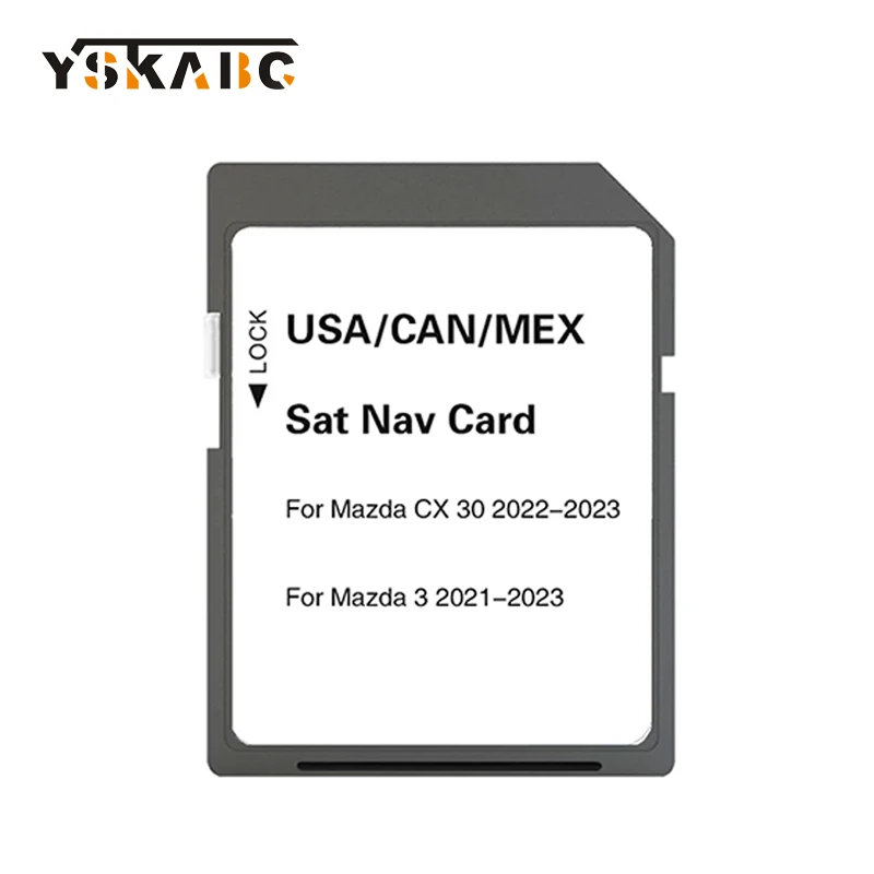 

2023 for Mazda 3 CX-30 Vehicle Navigation Update System Software Sat Nav Newest Update USA/CAN/MEX Maps SD Card GPS Accessories